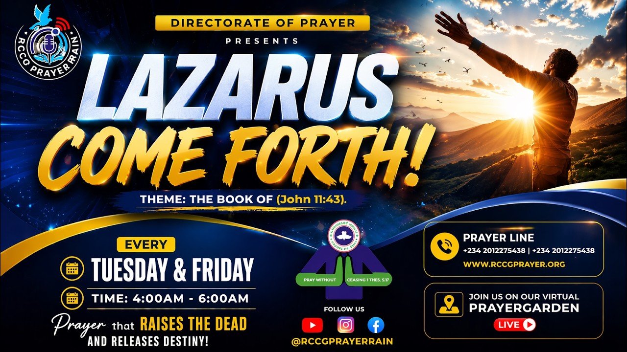 Lazarus Come Forth programme artwork